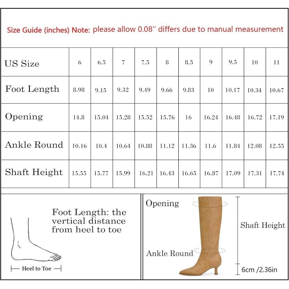 Women's Banana Pu Kitten Low Heel Toe Side Zipper Long Tall Knee High Boots - Picture 7 of 7